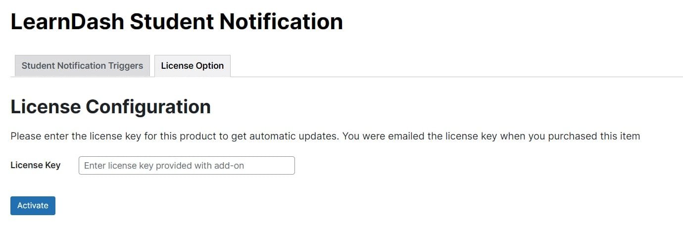 wpinnovators product student notifications for learndash licensing image