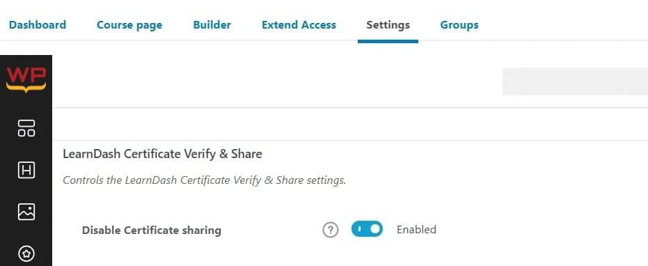 wpinnovators product certificate verify and share for learndash disable certificate sharing settings image wpinnovators product certificate verify and share for learndash disable certificate sharing settings image